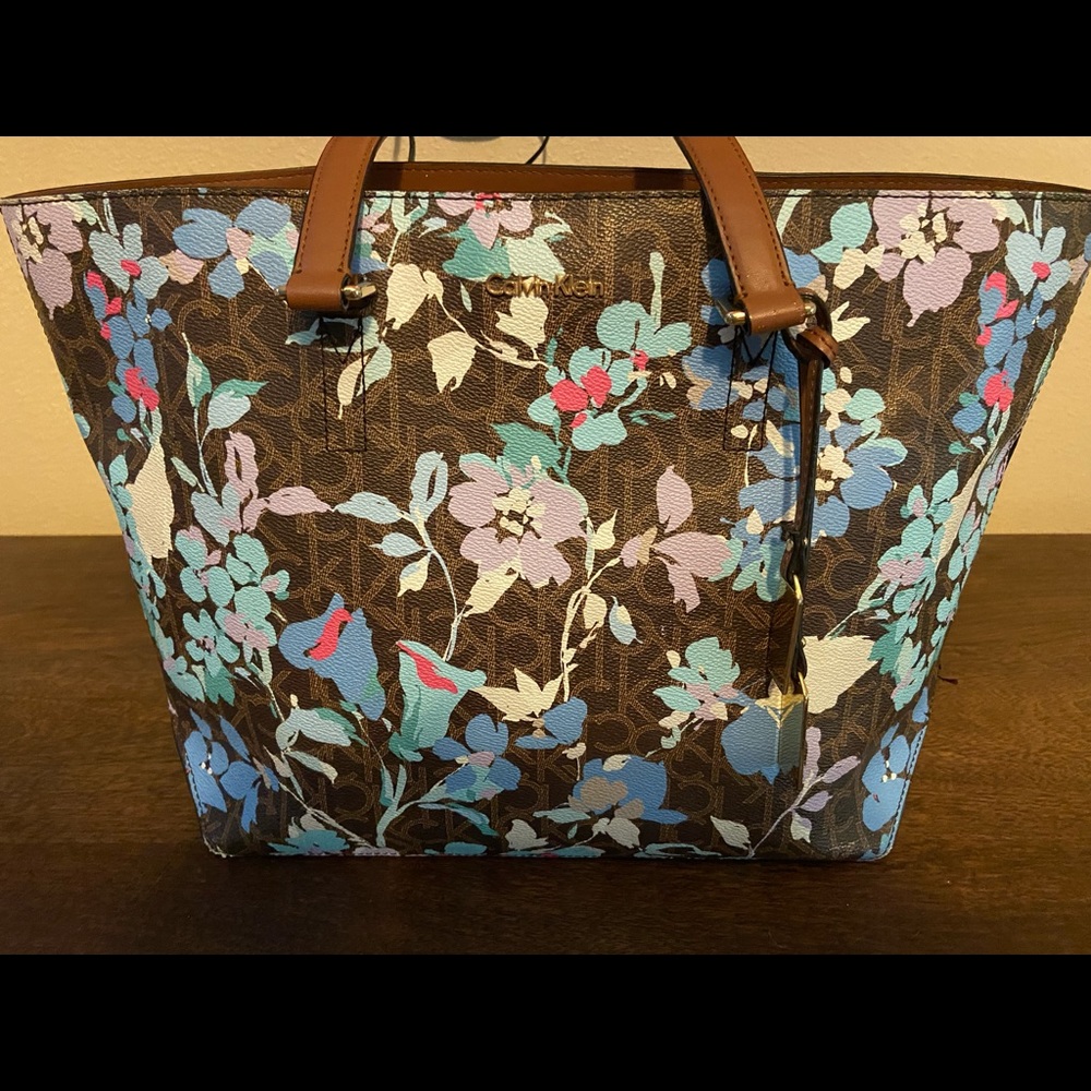 Calvin Klein Floral Tote